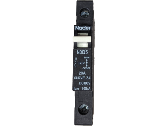 Nader Black circuit breaker 20A-63 1 Pole Z4