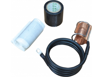 Grounding Kit Clip on for 1 1/4" Cable + Tape