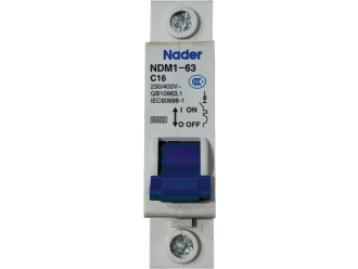 Nader NDB1 circuit breaker 16A-63 1 Pole